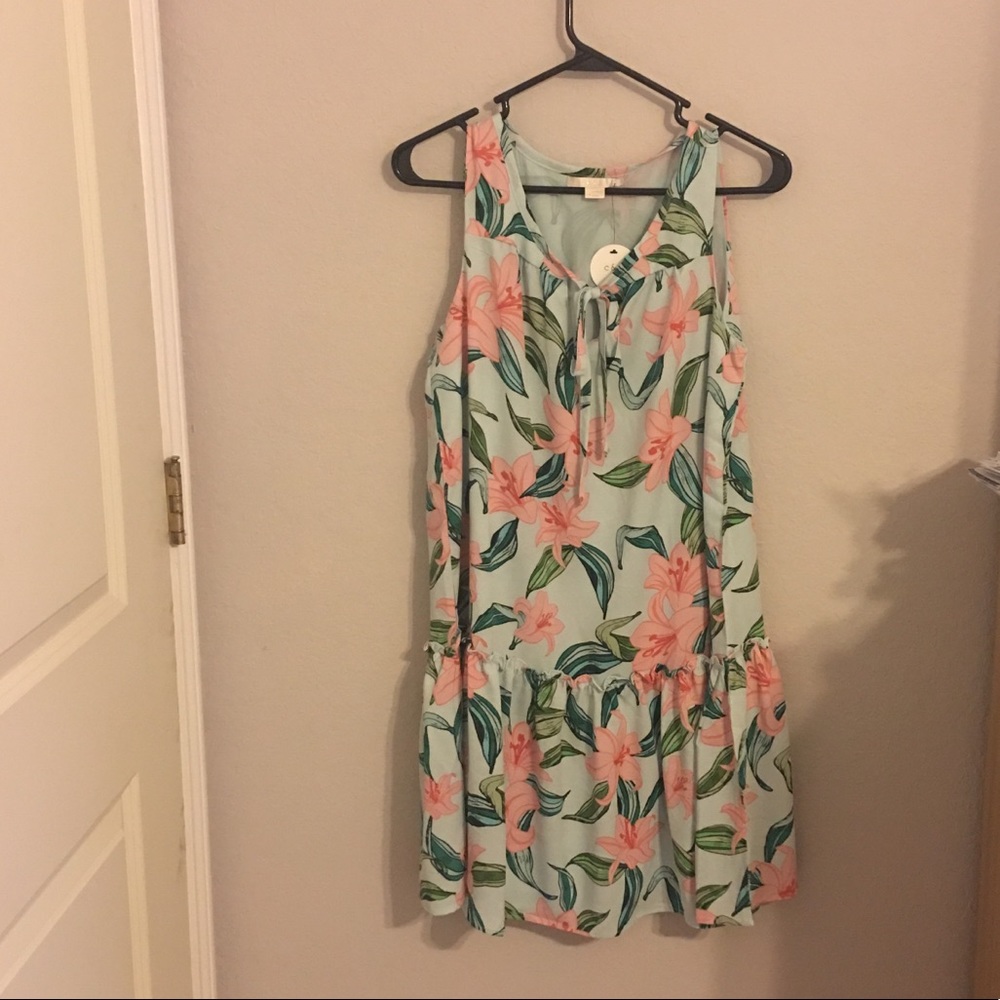 C &  E Sleeveless Floral Dress